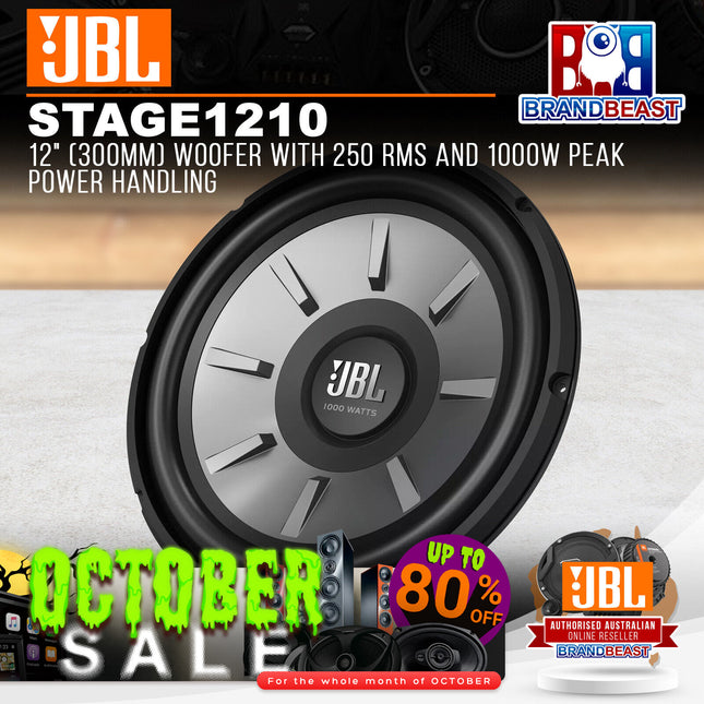 JBL STAGE 1210 12" 300mm Stage Series 1000W Component Subwoofer