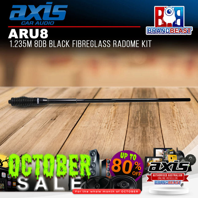 Axis ARU8 8db Black Fibreglass Radome Kit 1.235m