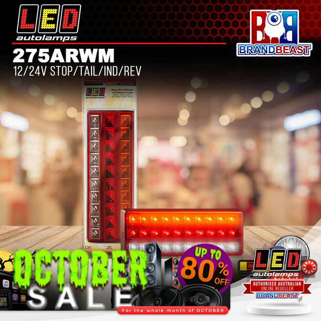 LED Autolamps 275ARWM 12/24V Stop/Tail/Ind/Rev