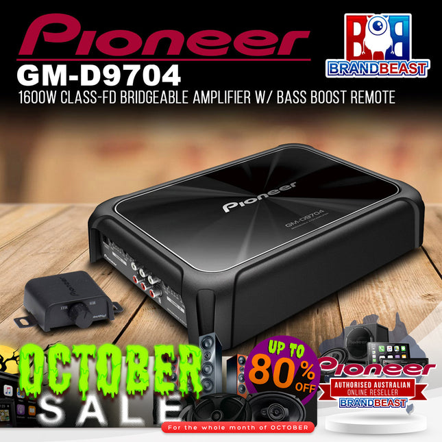 Pioneer GM-D9704 1600W Class-FD 4-Channel Bridgeable Amplifier