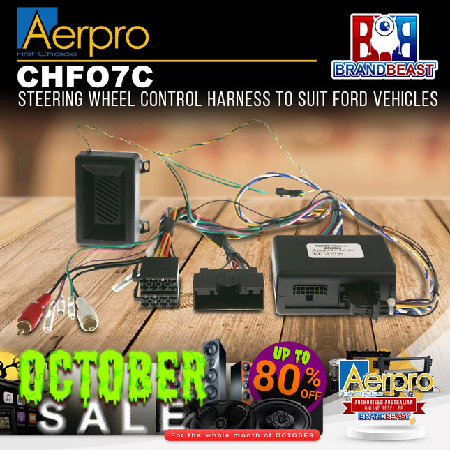 Aerpro CHFO7C Steering Wheel Control Harness to Suit Ford Vehicles