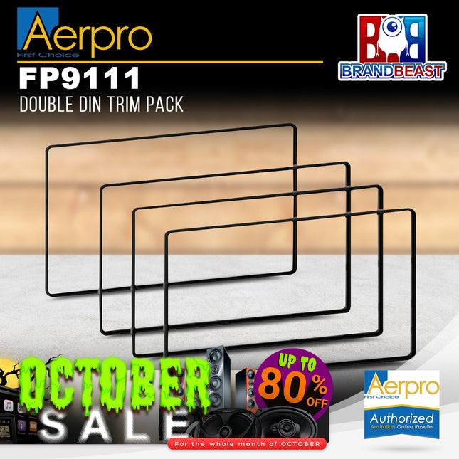 Aerpro FP9111 Double DIN Trim Pack - Black