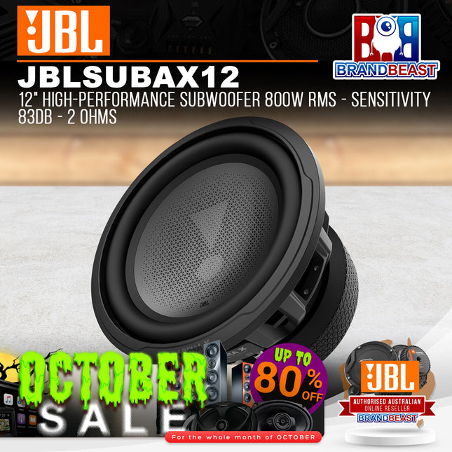 JBL Arena X 12" High-Performance Subwoofer 800W RMS - Sensitivity 83dB - 2 Ohms