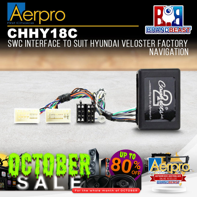 Aerpro CHHY18C Steering Wheel Control Interface Suit Hyundai Veloster OEM 2011
