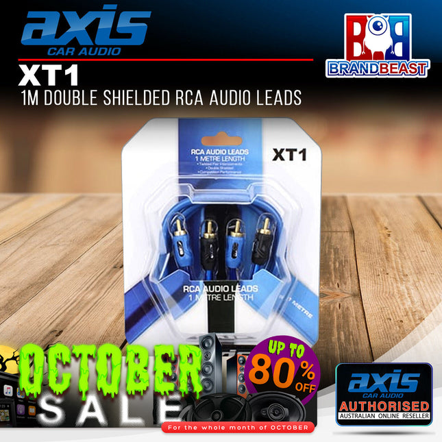 Axis XT1 1m RCA Audio Leads