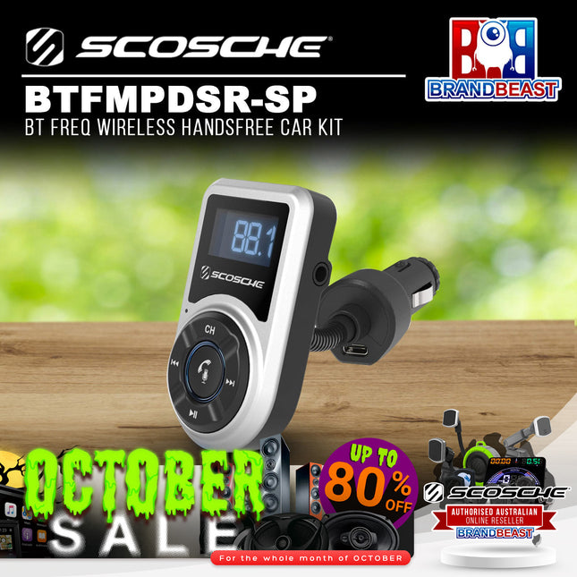 Scosche BTFMPDSR-SP BT Freq Wireless Handsfree Car Kit