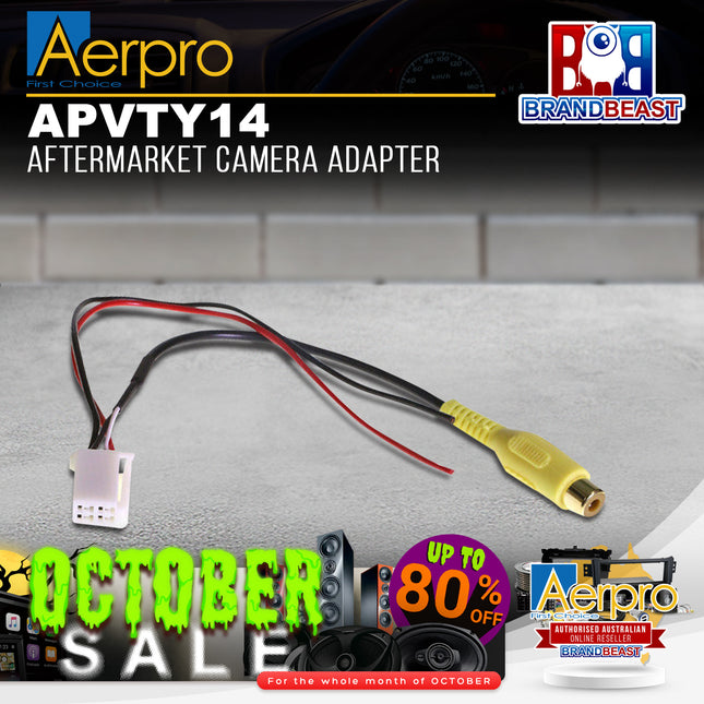 Aerpro APVTY14 Aftermarket Camera Adapter To Suit Toyota