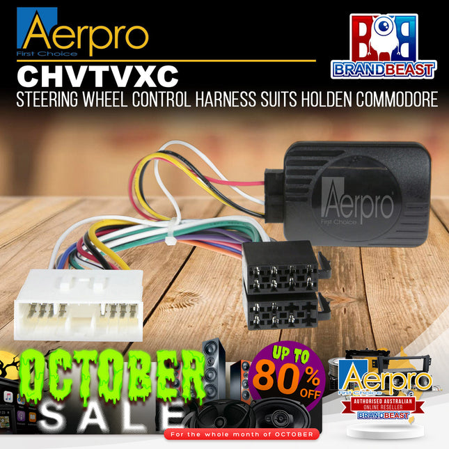 Aerpro CHVTVXC Steering Wheel Control Harness Suits Holden Commodore