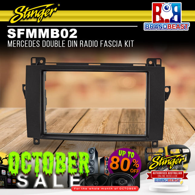 Stinger SFMMB02 Mercedes Double DIN Radio Fascia Kit