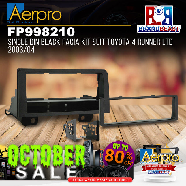 Aerpro FP998210 Single DIN Black Facia Kit Toyota 4Runner Limited 2003 - 2004