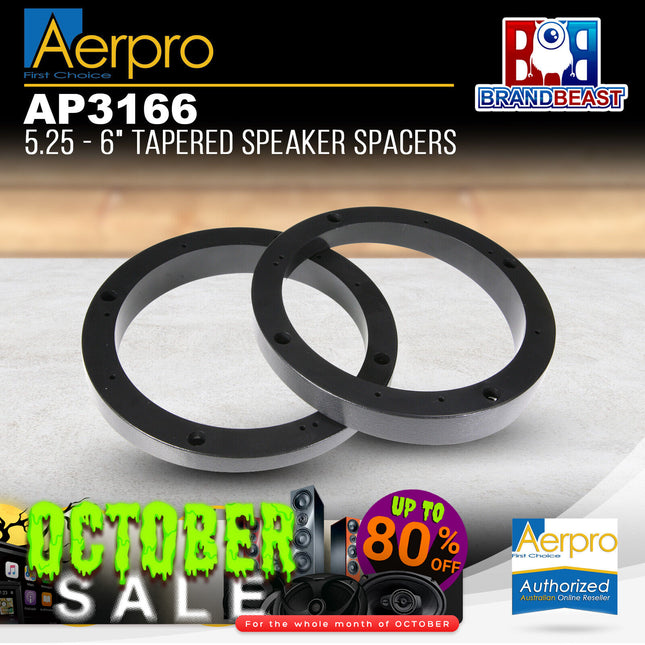Aerpro AP3166 5 1/4 - 6" Tapered Speaker Spacers