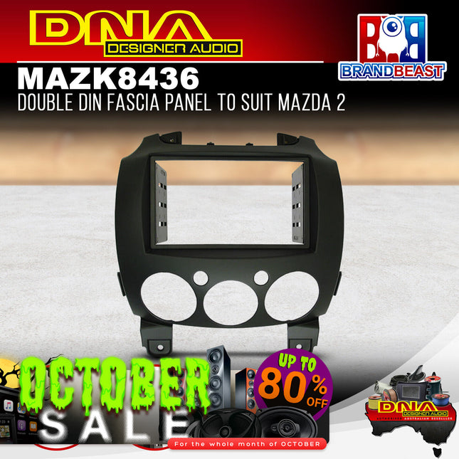 DNA MAZ-K8436 Double DIN Fascia Panel To Suit Mazda 2
