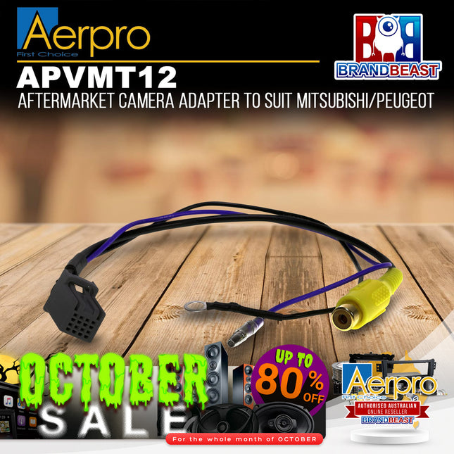 Aerpro APVMT12 Aftermarket Camera Adapter Suit Mitsubishi/Peugeot