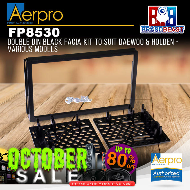 Aerpro FP8530 Double DIN Black Facia Kit to Suit Daewoo/Holden - Various Models