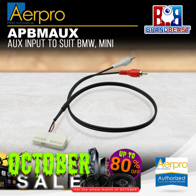 Aerpro APBMAUX Aux Input to Suit BMW/Mini Cooper