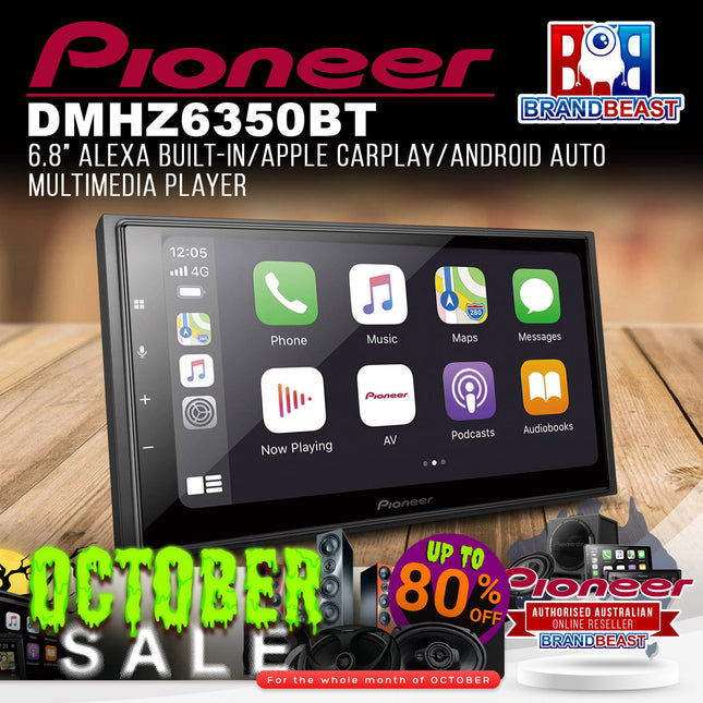 Pioneer DMH-Z6350BT 6.8" Alexa/Apple CarPlay/Android Auto Multimedia Player