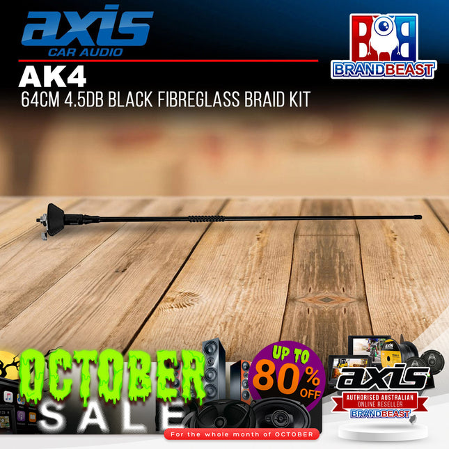 Axis AK4 4.5db Black Fibreglass Braid Kit 64cm