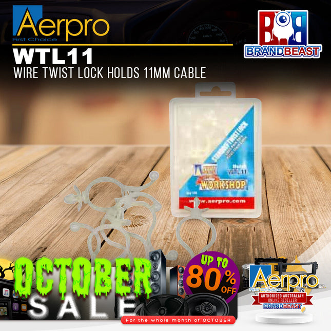 Aerpro WTL11 Wire Twist Lock Holds 11mm Cable