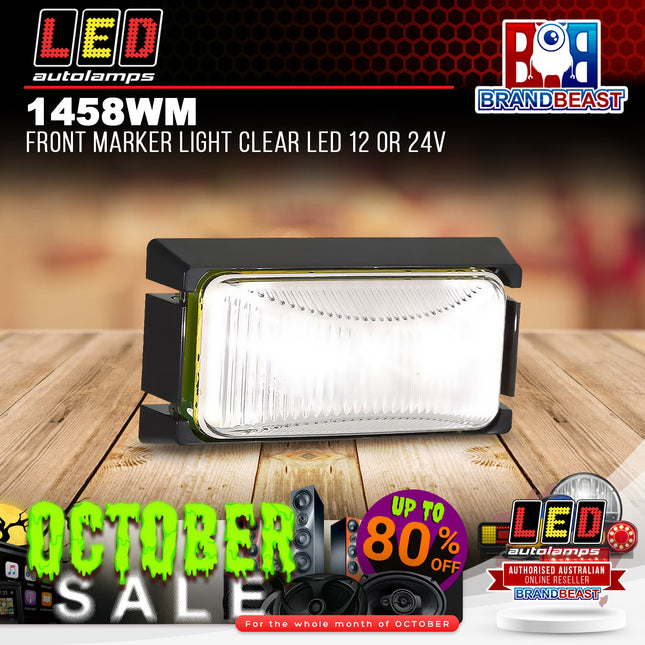LED Autolamps 1458WM Front Marker Light Clear Led 12 Or 24V