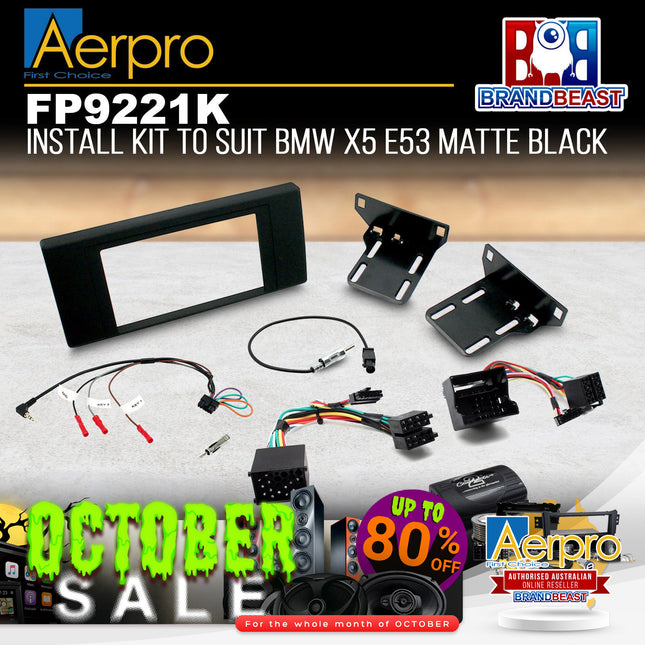 Aerpro FP9221K Double DIN Install Kit to Suit BMW X5 E53