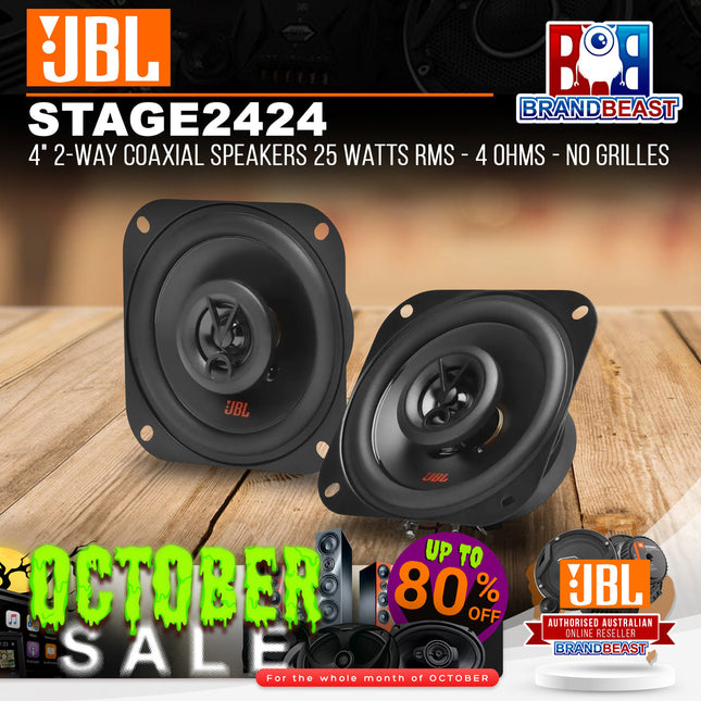JBL STAGE2 424 4" 150W 2-Way Coaxial Speaker System - Pair