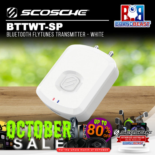 Scosche BTTWT-SP Bluetooth Flytunes Transmitter - White