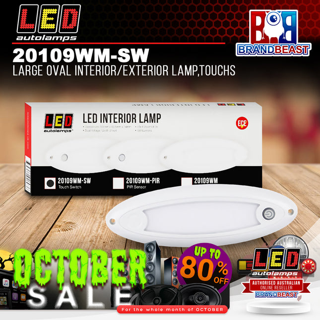 LED Autolamps 20109WM-SW Large Oval Interior/Exterior Lamp