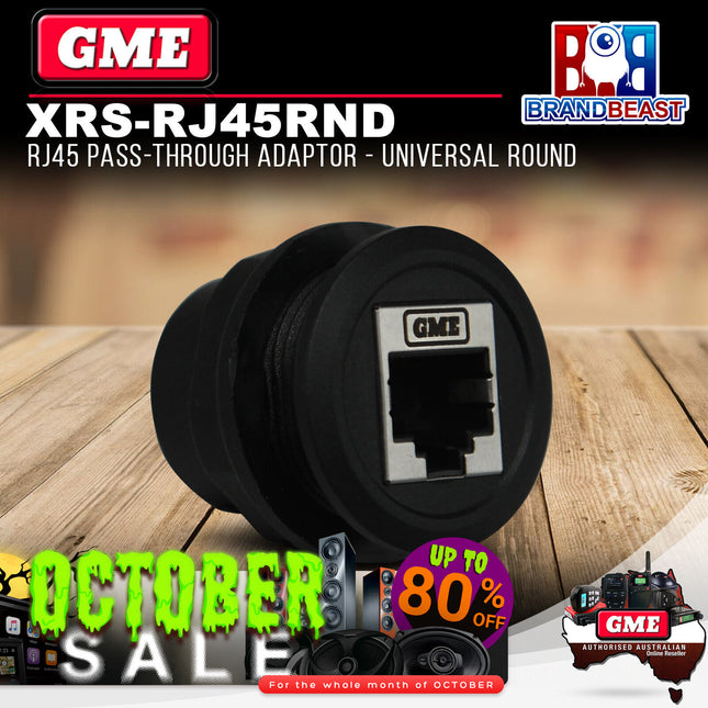 GME XRS-RJ45RND RJ45 Pass through Adaptor Universal Round