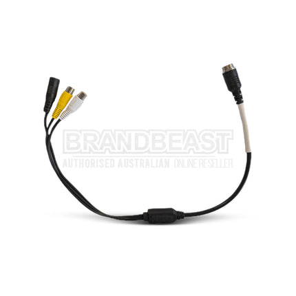MONGOOSE PVC12HDM 4 Pin Male to RCA and Power - Heavy Duty Camera Adapter Cable