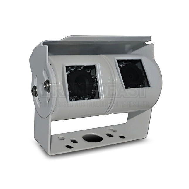 MONGOOSE MC420W Dual Cameras White 2 Cameras in One Mounting Bracket System