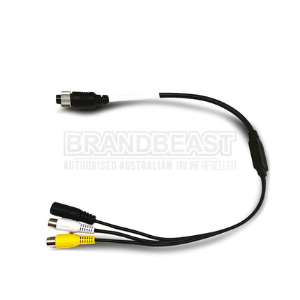 MONGOOSE PVC12HDF 4 Pin Male to RCA and Power - Heavy Duty Camera Adapter Cable