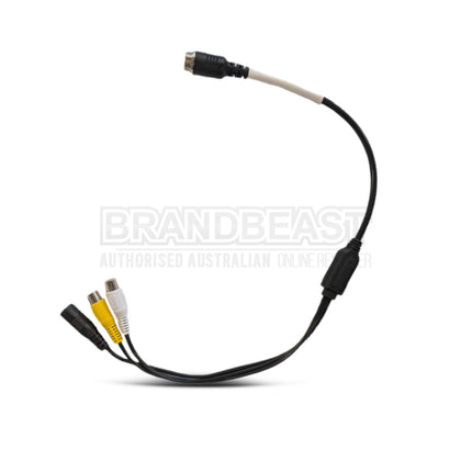 MONGOOSE PVC12HDM 4 Pin Male to RCA and Power - Heavy Duty Camera Adapter Cable