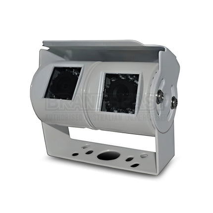 MONGOOSE MC420W Dual Cameras White 2 Cameras in One Mounting Bracket System