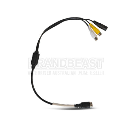 MONGOOSE PVC12HDM 4 Pin Male to RCA and Power - Heavy Duty Camera Adapter Cable