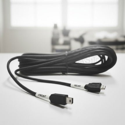 QVIA LUKAS QR-AR-CABLE7 7m Front-to-Rear Dashcam Cable for AR790 – Durable Extension Lead