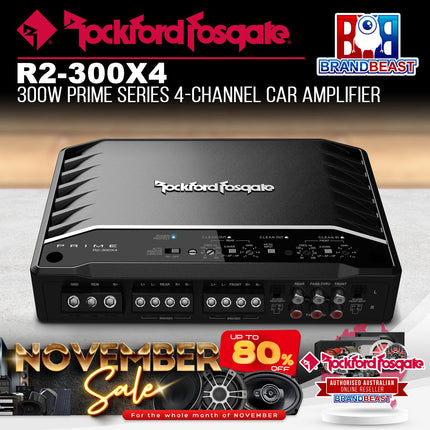 Rockford Fosgate R2-300X4 Prime 300 Watt 4-Channel Amplifier