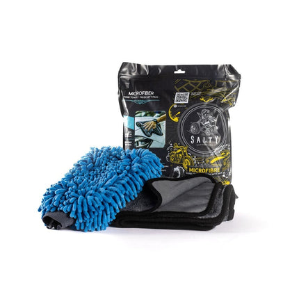 Salty Captain ACCTOMT Premium Microfiber Hand Mitt & Towel Kit