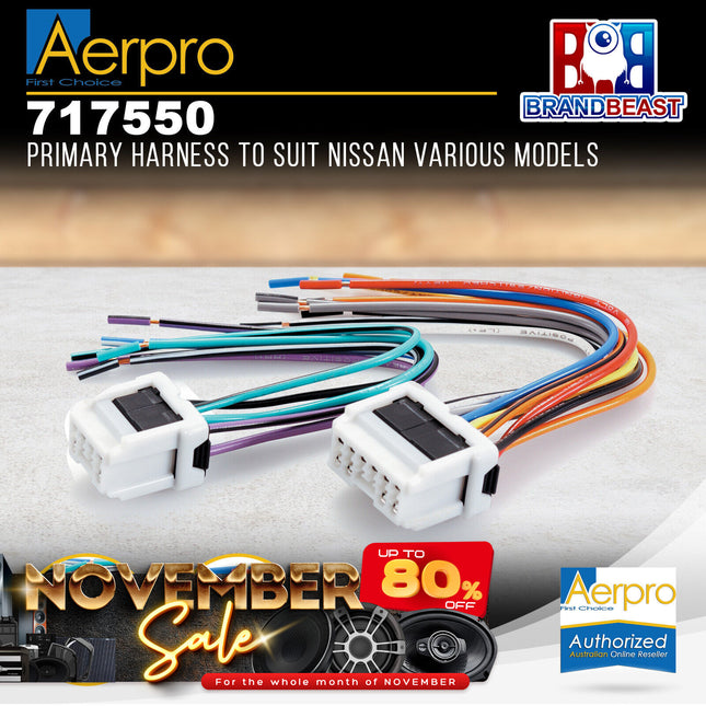 Aerpro 717550 OEM Harness to Suit Nissan Vehicles