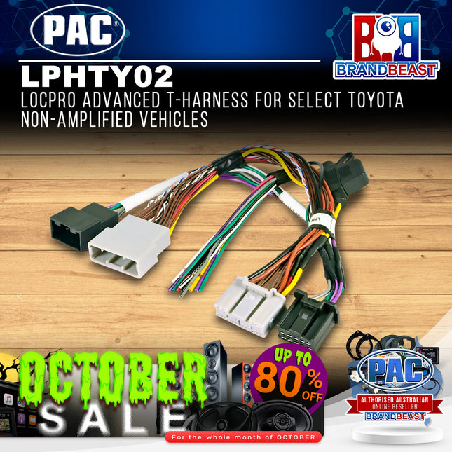 PAC LPHTY02 LocPRO Advanced T-Harness For Select Toyota Non-amplified Vehicles