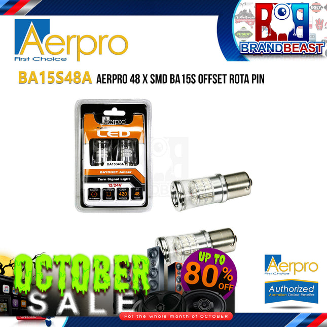 Aerpro BA15S48A 48 X SMD BA15S Offset Rota Pin
