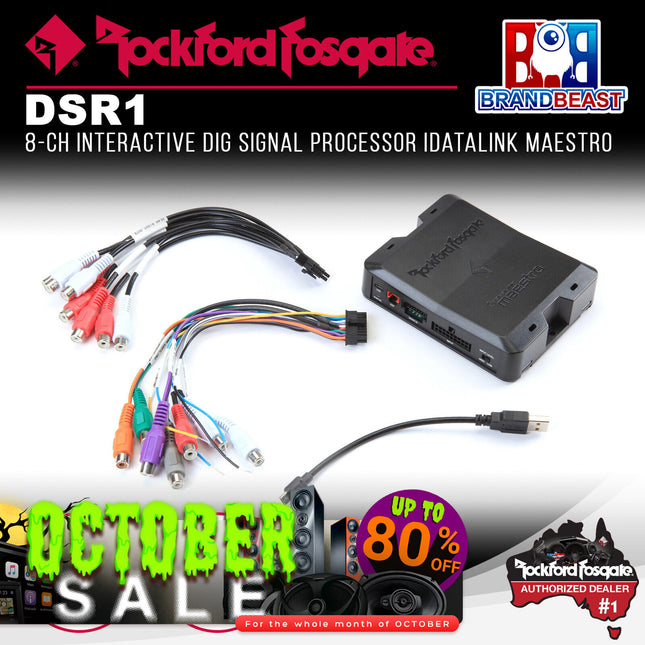 Rockford Fosgate DSR1 8-Channel Interactive Signal Processor w/ Integrated iDatalink Maestro Module