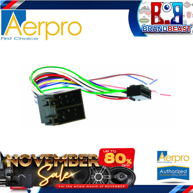 Aerpro APP8JVC2 JVC to ISO Harness 16 Pin