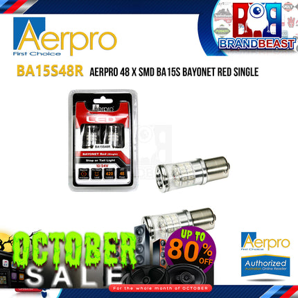 Aerpro BA15S48R 48 X SMD BA15S Bayonet Red Single