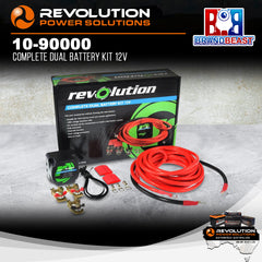 Revolution 10-90000 12V 140A Complete Dual Battery Kit