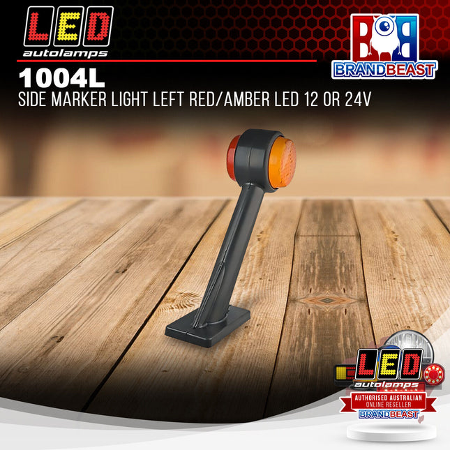 LED Autolamps 1004L Side Marker Light Left Red/Amber LED 12 or 24V