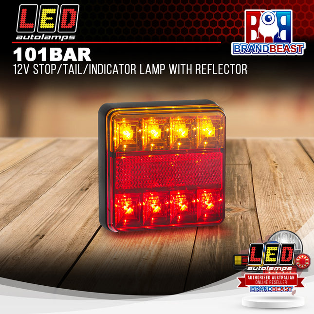 LED Autolamps 101BAR 12V Stop/Tail/Indicator Lamp With Reflector