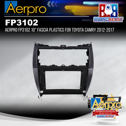 Aerpro FP3102 10" Fascia Plastics for Toyota Camry 2012-2017