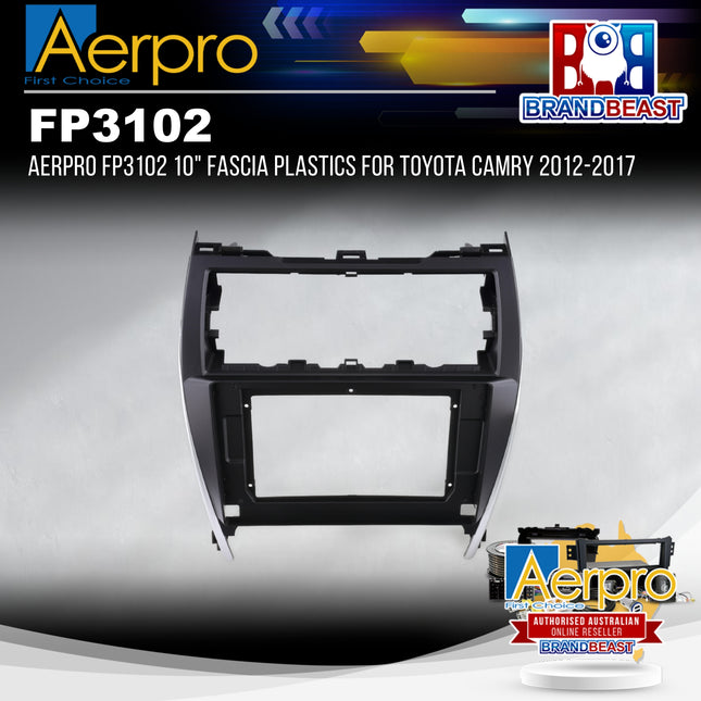 Aerpro FP3102 10" Fascia Plastics for Toyota Camry 2012-2017