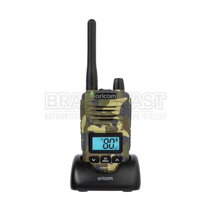 Oricom DTX600CAM Waterproof 5 Watt Handheld UHF CB Radio (Camo)