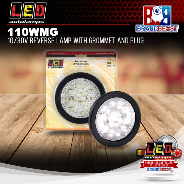 LED Autolamps 110WMG 10/30V Reverse Lamp With Grommet and Plug